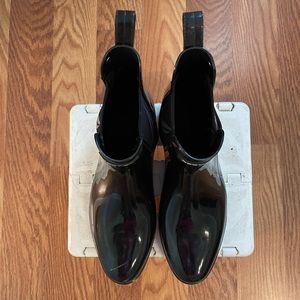 Black Nautica Rain Boots